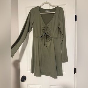 Hollister Sage Green Cutout Dress